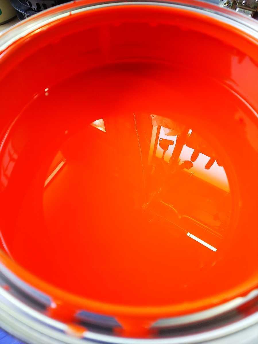 オリジナルカラー 蛍光 オレンジ ウレタン 塗料 0.5kg 蛍光カラー 関西
